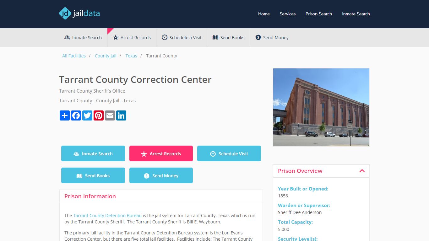 Tarrant County Jail: Inmate Search, Visitation, Send Money & More - Updated